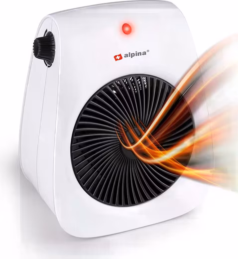 2000W fan heater, 4 speed settings, tilt protection switch Overheating protection, stable design