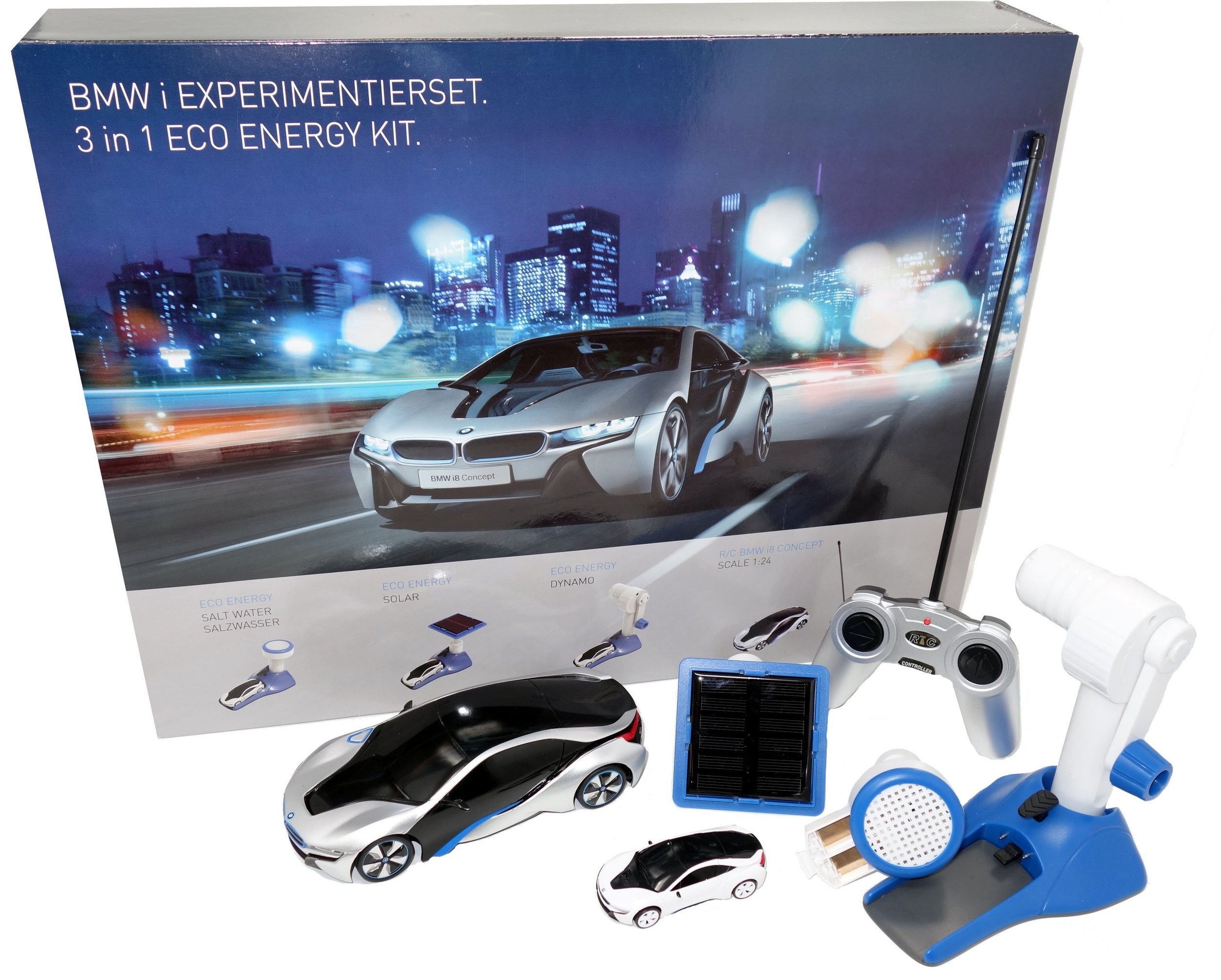 Experiment kit Green Energy BMWi RC car test vehicle Dynamo Solar Hydropower