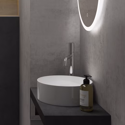 Washbasin Countertop washbasin Round guest toilet Hand basin Ceramic Brussels203 - Image 2