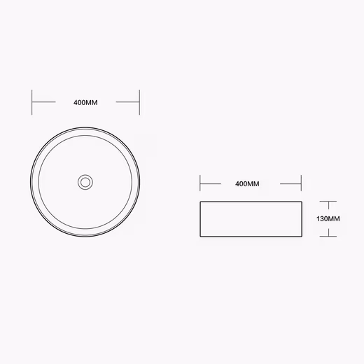 Washbasin Countertop washbasin Round guest toilet Hand basin Ceramic Brussels203 - Image 5