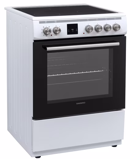 Electric freestanding cooker F6EV22WL3DE 8 functions, 4 cooking zones, thermostat