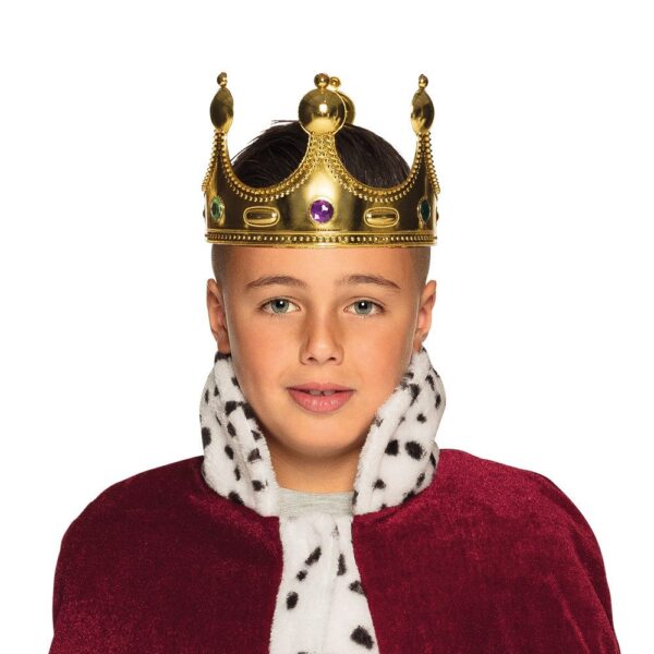King's Crown Costume for Children - Golden Crown for Children's Costume, Carnival Party