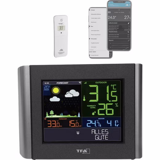 Wireless weather station with WLAN 35.8000.01 Wireless weather station with WLAN 35.8000.01 Weather station
