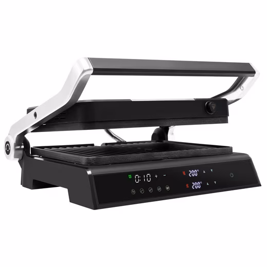 Electric grill 1200 W, up to 230℃, 5 modes, LED display, 4H timer Up to 230℃, 5 modes, LED display, 4-hour timer