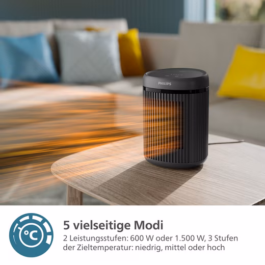 Ceramic Fan Heater, Compact 2000 Series CX2120/01, saves up to 25% energy - Image 3