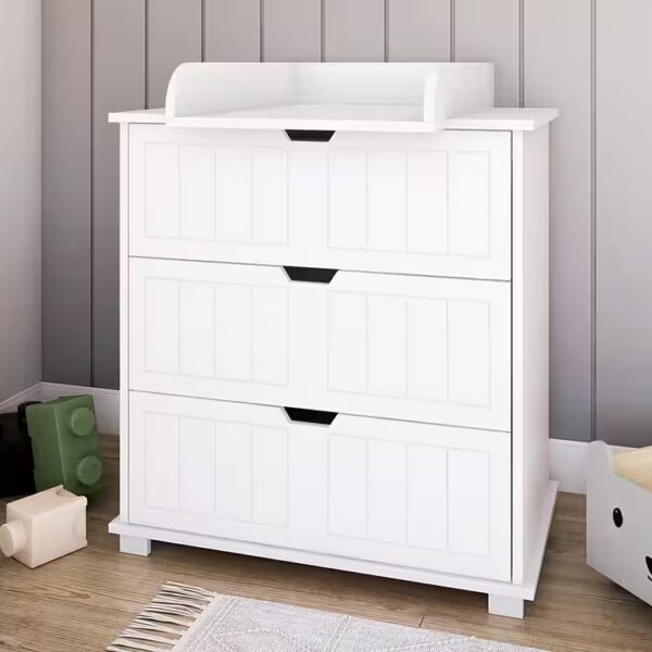 Changing unit, changing table, chest of drawers with removable changing attachment