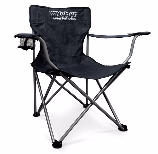 Camping Chair Fishing Chair Foldable Black