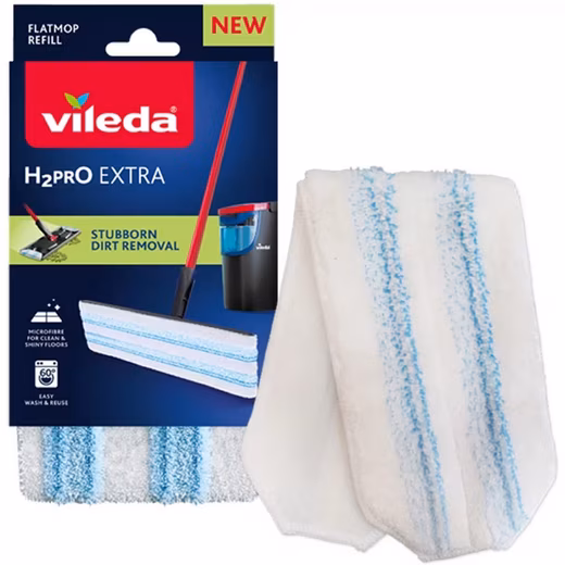 Floor Mop Microfibre Insert for Vileda H2prO Flat Mop