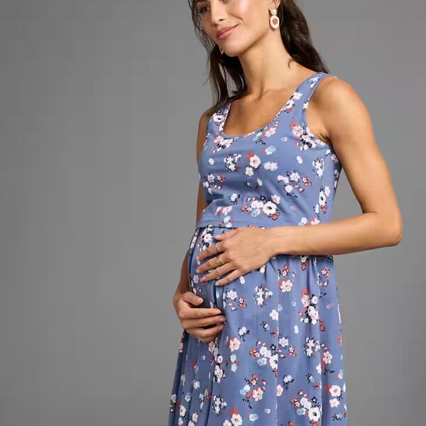 Maternity dress, short pregnancy shirt dress, mini dress