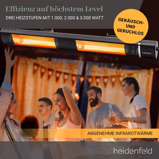 Terrace heater IH110, 3 levels up to 3,000 watts, 3 years warranty - Image 3