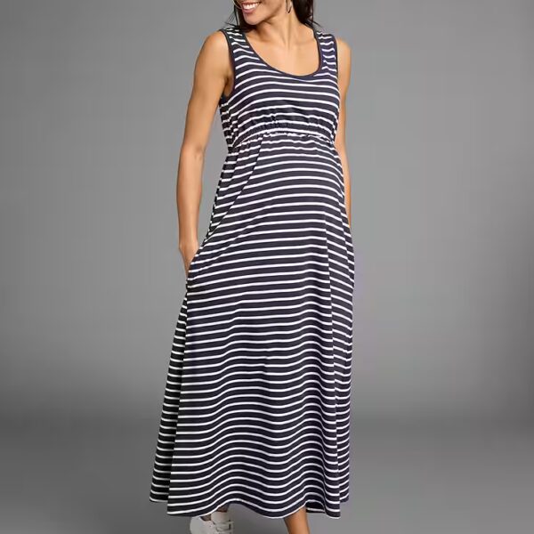 Maternity dress, long pregnancy dress