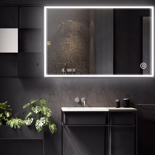 Bathroom Mirror Wall Mirror with LED Lighting Mirror with Touch Switch