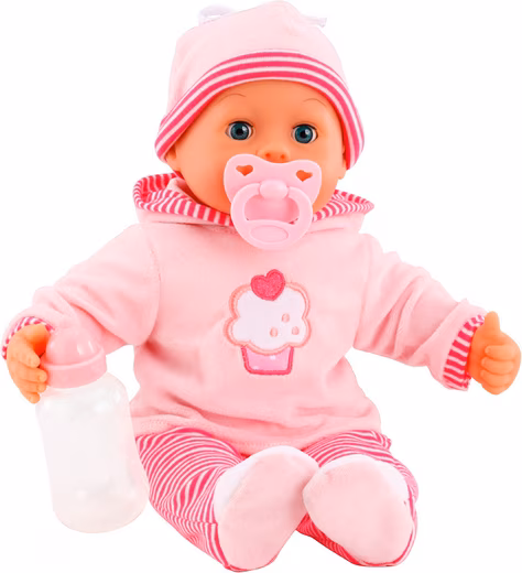 Baby doll First Words Baby, 38 cm pink/pink