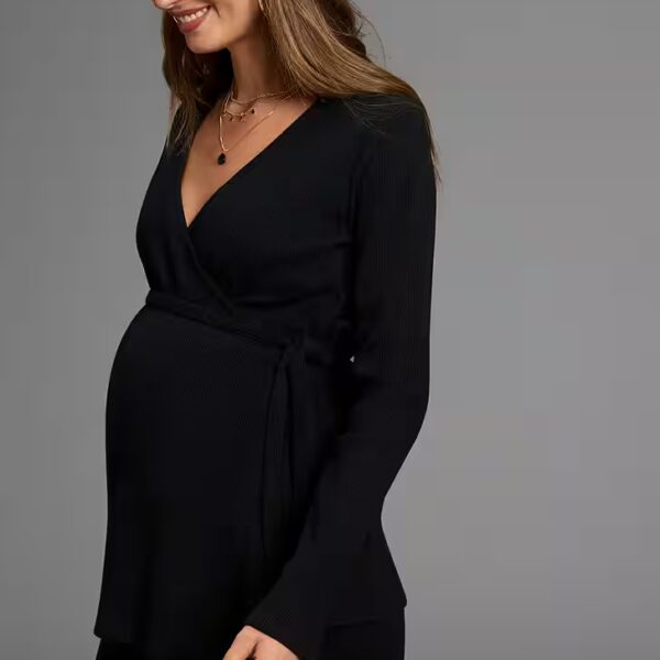 Maternity shirt, nursing shirt, wrap shirt for pregnancy and breastfeeding