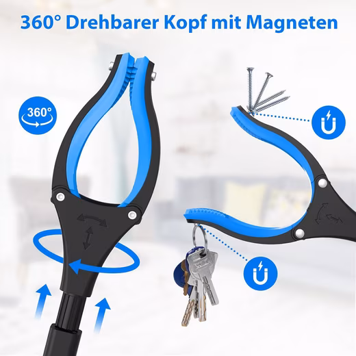 Gripper Gripper Gripper for Seniors Aluminum Foldable Gripper with Magnetic Tips - Image 4