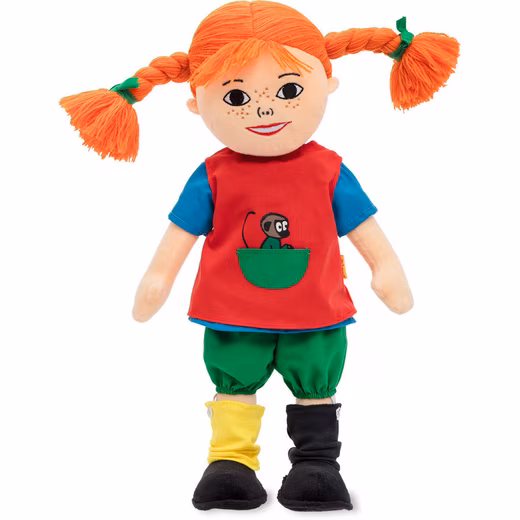 Pippi Longstocking rag doll for girls