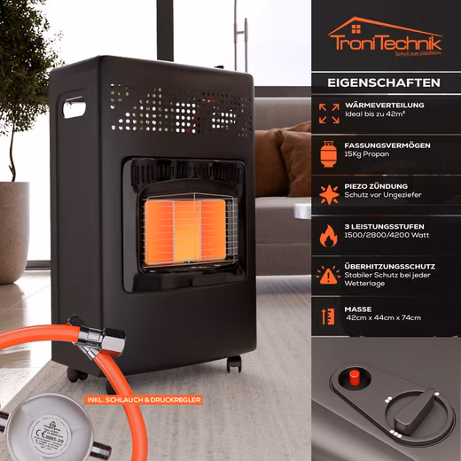 Heater Infrared Heater HB-015 Gas Heater,Piezo Ignition,4200 Watt,I3B/P(50) - Image 4