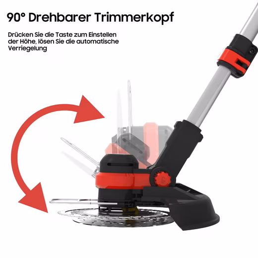 Electric brush cutter FY9099 grass cutter set, with 21V/2Ah battery and charger - Image 2