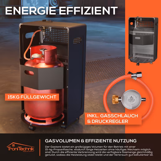 Heater Infrared Heater HB-015 Gas Heater,Piezo Ignition,4200 Watt,I3B/P(50) - Image 6