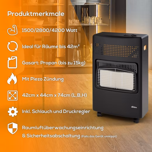 Heater Infrared Heater HB-015 Gas Heater,Piezo Ignition,4200 Watt,I3B/P(50) - Image 7