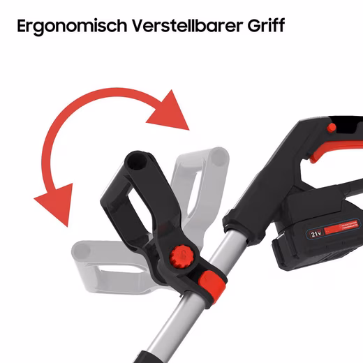 Electric brush cutter FY9099 grass cutter set, with 21V/2Ah battery and charger - Image 6