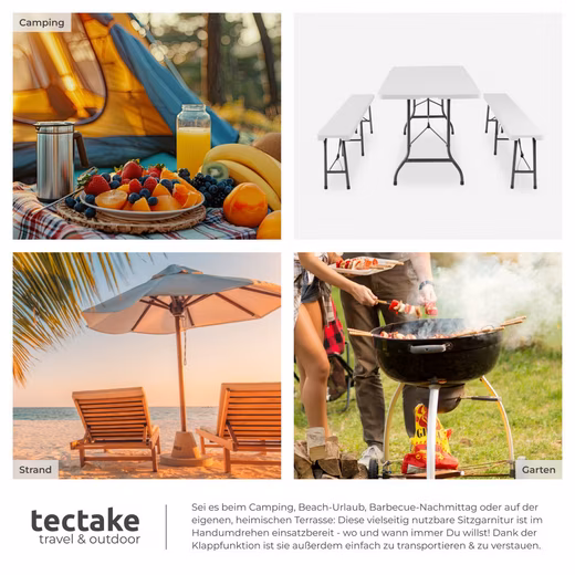 Camping Chair Alu Beach Chair Foldable Lounger Folding Chair with Adjustable Backrest - Image 17