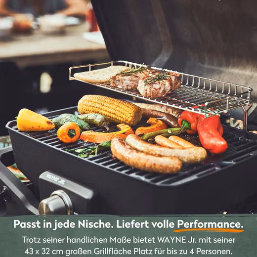 Gas grill WAYNE Jr., Portable 1-Burner Gas Grill, with die-cast aluminum combustion chamber including cover - Image 4