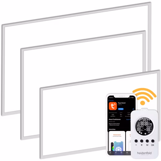 Infrared Heater 600 - 1200 W Wall Ceiling Electric Heater HF-HP110 - 10 J. Warranty