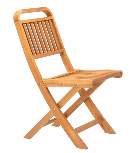 Balcony set folding chair Lima, 86 x 42 x 59 cm, natural colours