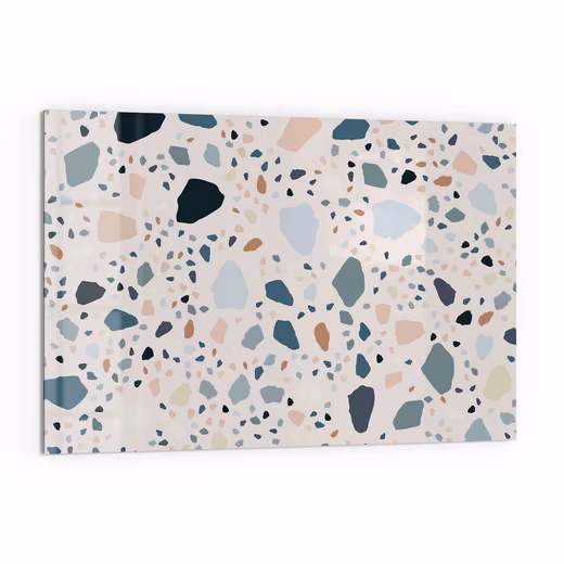 Kitchen backsplash 'Modern Terrazzo' Glass splashback bathroom backsplash hob cover