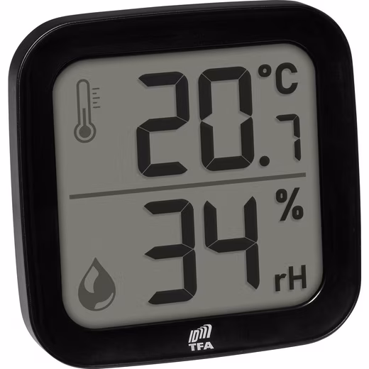 TFA Dostmann 30.3908.01 ID-A0 Indoor Weather Station with Wireless Thermo-/Hygro Sensor (868 MHz) TFA Dostmann 30.3908.01 ID-A0 Indoor Thermo-/Hygro Sensor Wireless 868 MHz Weather Station - Image 4