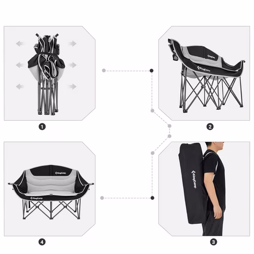 Camping Chair Camping Chair Sofa Duo Deluxe Double - Image 3