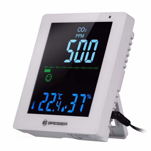 Indoor air quality sensor CO² air quality monitor Smile white