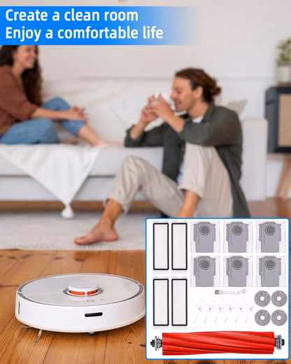 Robot Vacuum Cleaner Accessory Set Compatible with Roborock P10 Q Revo Spare Parts Roller Brush Set - Image 5