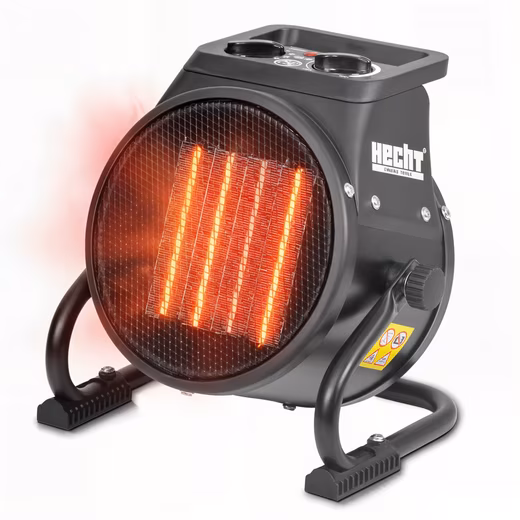 Ceramic fan heater, heating unit 3542 & 3543 2000 W, 3 speed settings, carrying handle, overheat protection