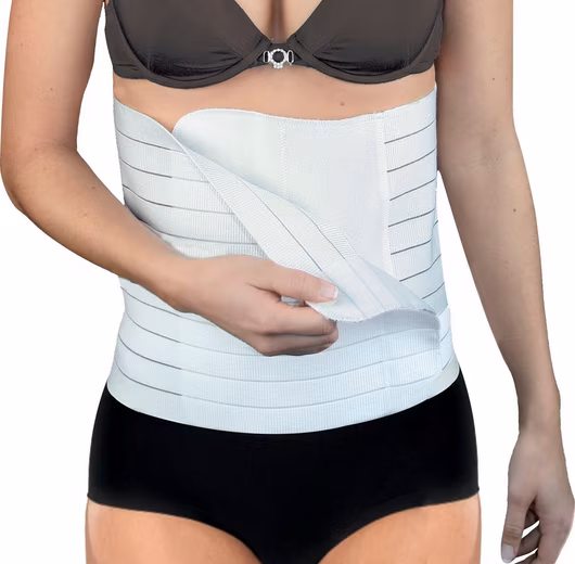 Postoperative support bandage, permanently elastic with adhesive closure, available in 5 lengths For post-operative care, wound relief