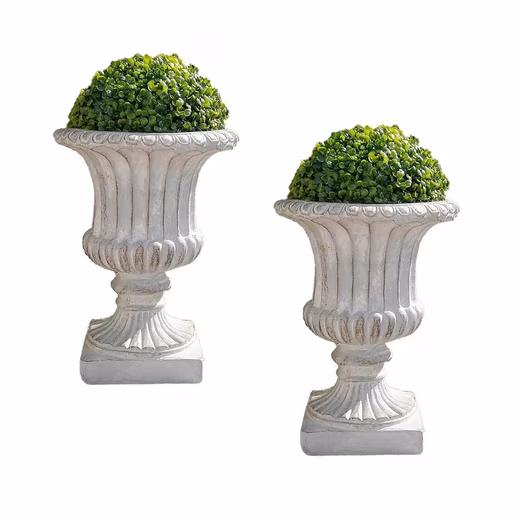 Plant pot set of 2 Athene with boxwood ball