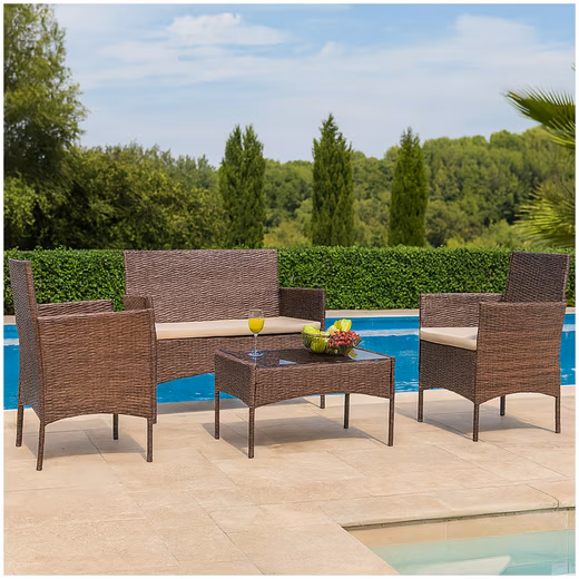 Garden Lounge Set Garden Furniture 4-Piece Set Maceira