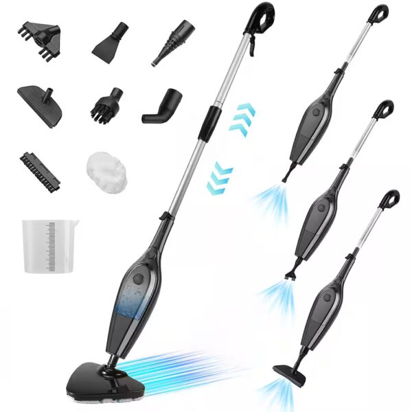 Steam Cleaner 9-in-1 Steam Cleaner, Steam Mop with Microfiber Pad