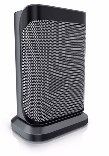 Ceramic fan heater, oscillation function, bathroom ceramic heater 1500 W, energy-saving, quiet, temperature control, thermal fuse, heating