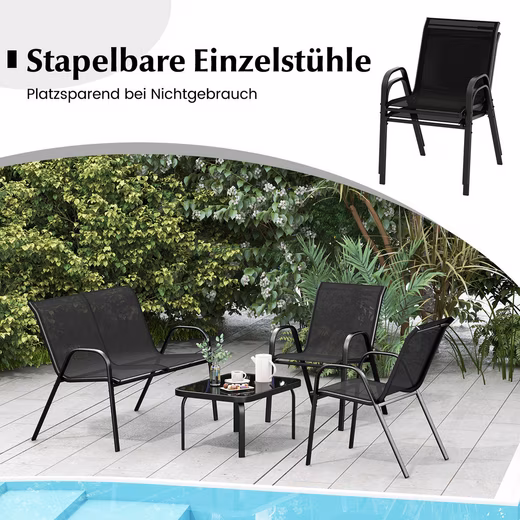 Balcony Set Garden Furniture Set, Seating Group - Image 3