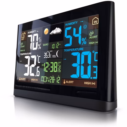 Weather Station Radio Weather Station, Barometric Pressure, Temperature Trend & Weather Forecast, LCD