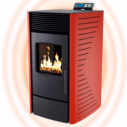 Pellet stove P9 Pellet stove Red
