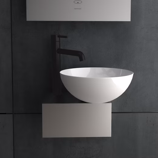 Countertop washbasin ceramic washbasin on stainless steel box - Mini washbasin - Image 2