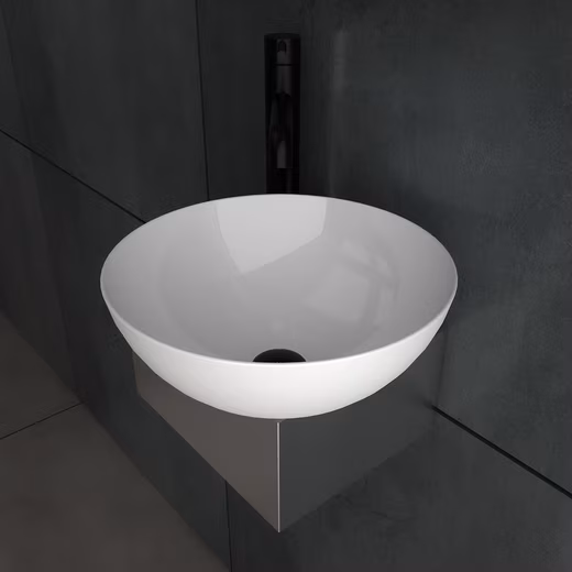 Countertop washbasin ceramic washbasin on stainless steel box - Mini washbasin - Image 3