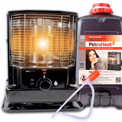 Kerosene Heater Kerosene Stove Wick Stove + Kerosene 20 Liters Mobile Camping Heater