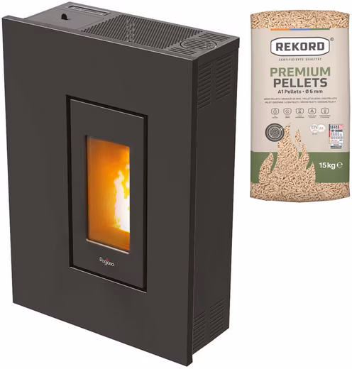 Pegaso » Madison 5« pellet stove, 2.5-5.2 kW, room air independent