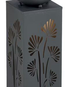 Decorative LED column with removable planting tray and lighting