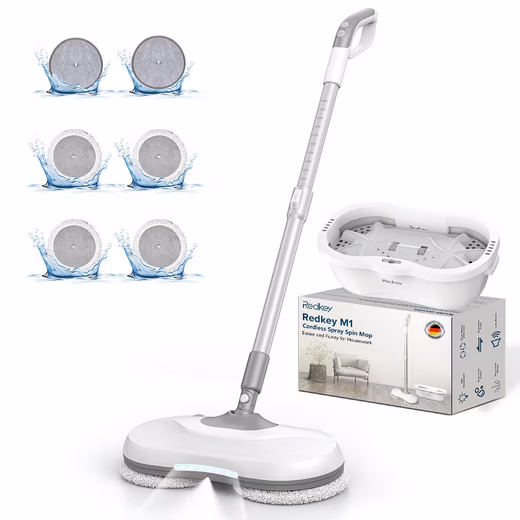 Cordless Mop 2025 Cordless Mop Hurricane Mop LED Spray Function Self Cleaning