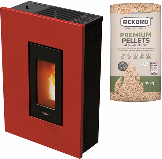 Pegaso » Madison 5« pellet stove, 2.5-5.2 kW, room air independent